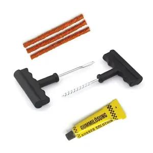 DIY Tyre Repair Puncture Kit for All Tubeless Tires for Car, Truck, RV, SUV, ATV, Motorcycle, Tractor and Trailer