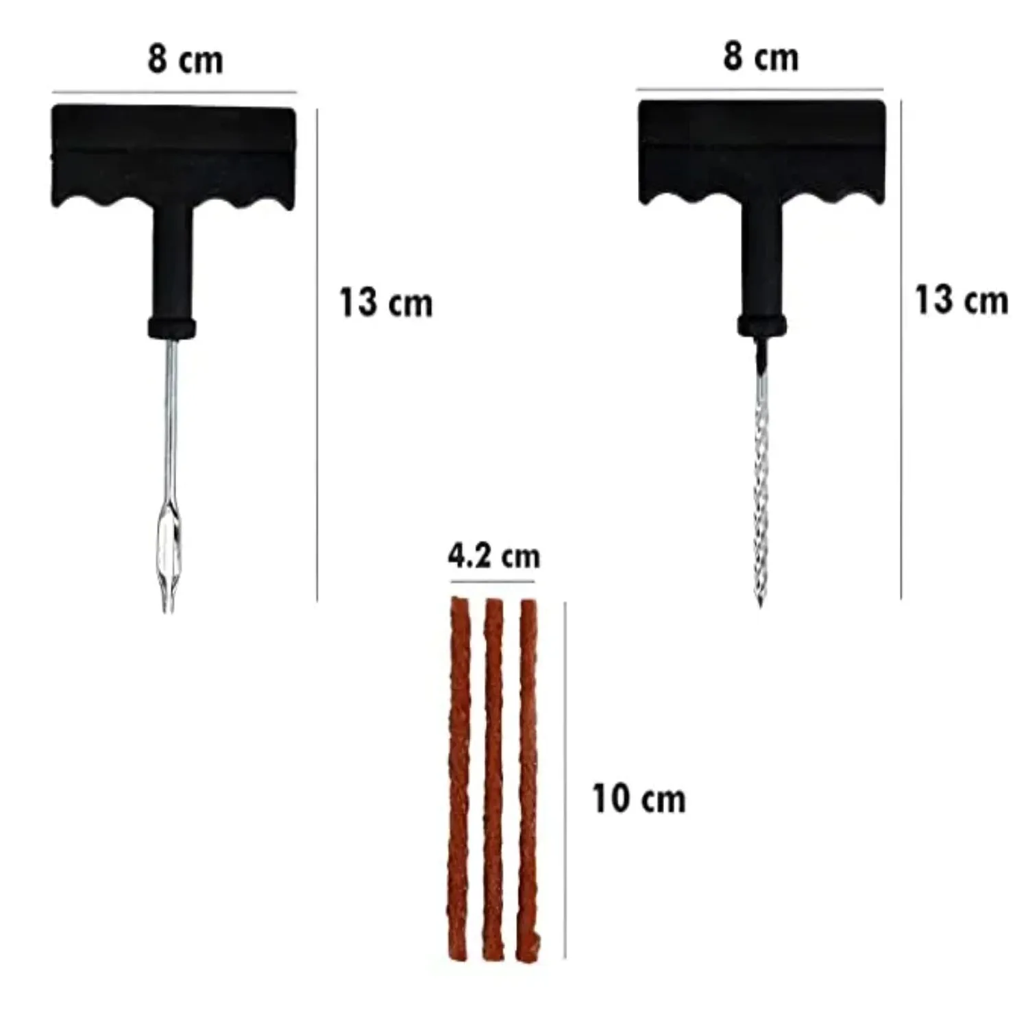 DIY Tyre Repair Puncture Kit for All Tubeless Tires for Car, Truck, RV, SUV, ATV, Motorcycle, Tractor and Trailer