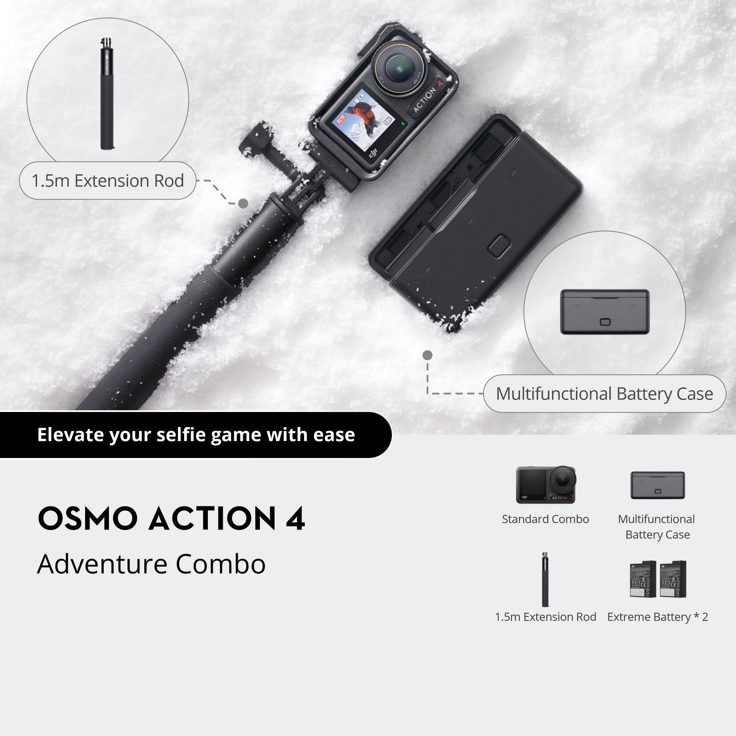 DJI Osmo Action 4 Camera Adventure Combo