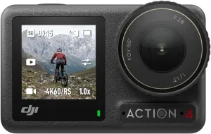 DJI Osmo Action 4 Standard Combo - 4K/120fps Waterproof Action Camera, 1/1.3" Sensor, 10-bit Color, 160-Min Battery