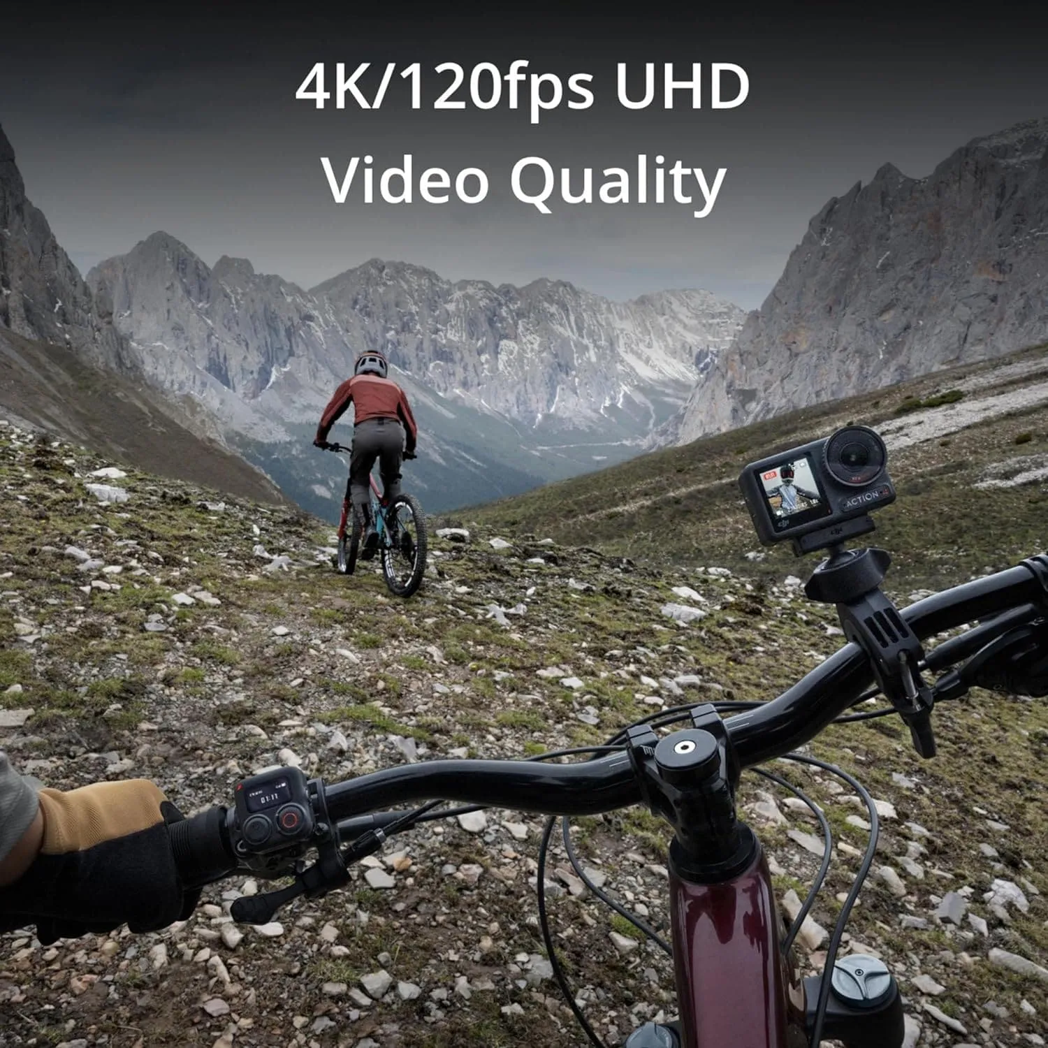 DJI Osmo Action 4 Standard Combo - 4K/120fps Waterproof Action Camera, 1/1.3" Sensor, 10-bit Color, 160-Min Battery