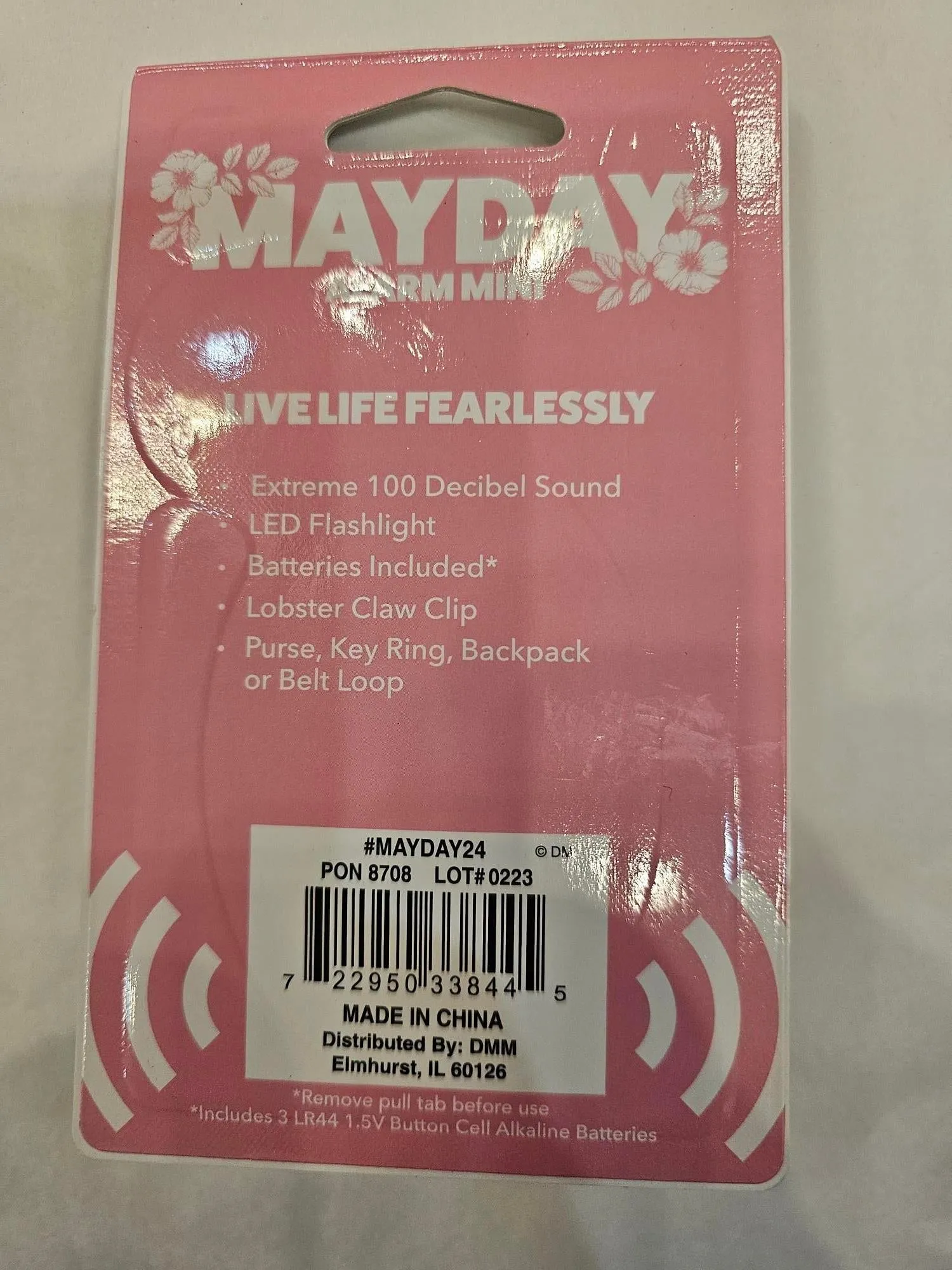DM-MAYDAY24-MINI ALARM-Key Chain