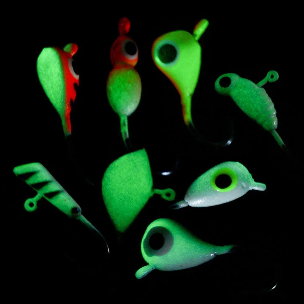 Dr.Fish 48pcs Ice Fishing Jig with Box