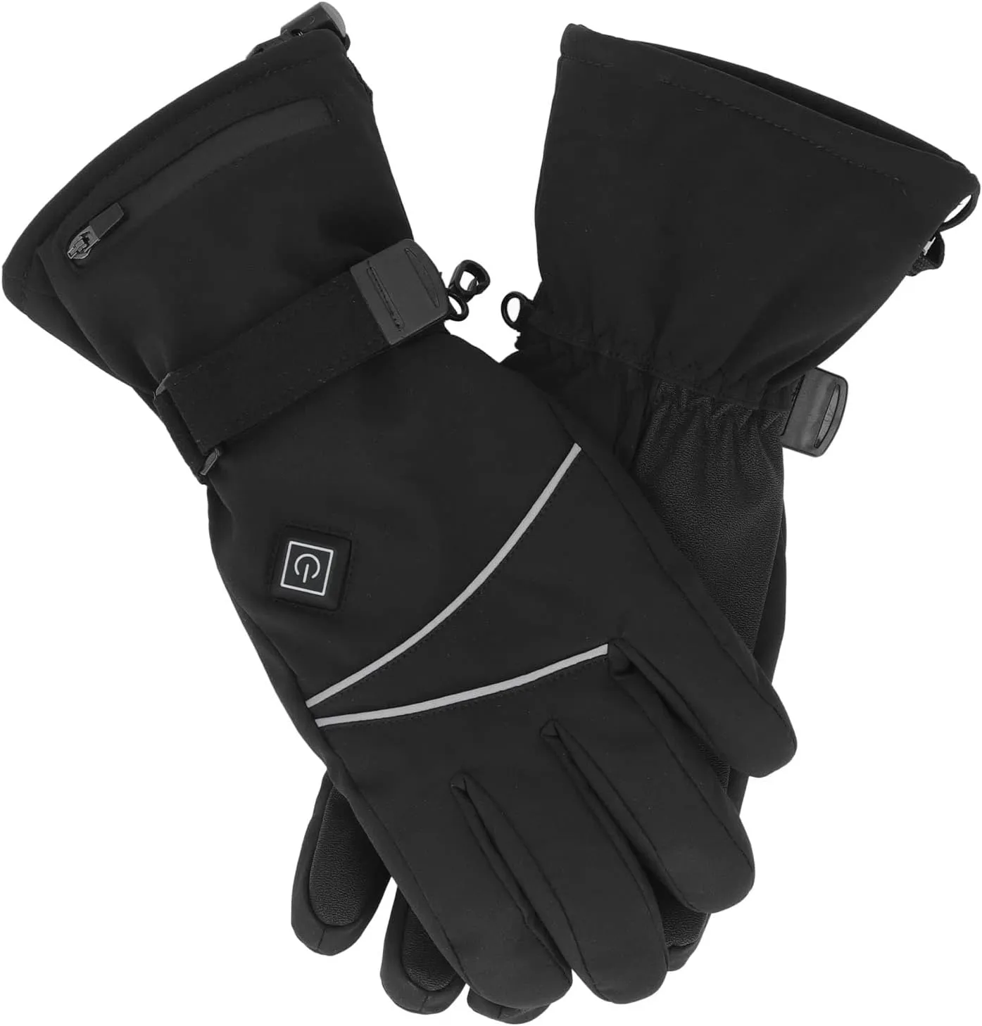 Electric Battery Heated Gloves for Men and Women, 3 Heating Levels, Heating, Palm Touch Screen, Ideal for Skiing Snowboarding Hiking Camping