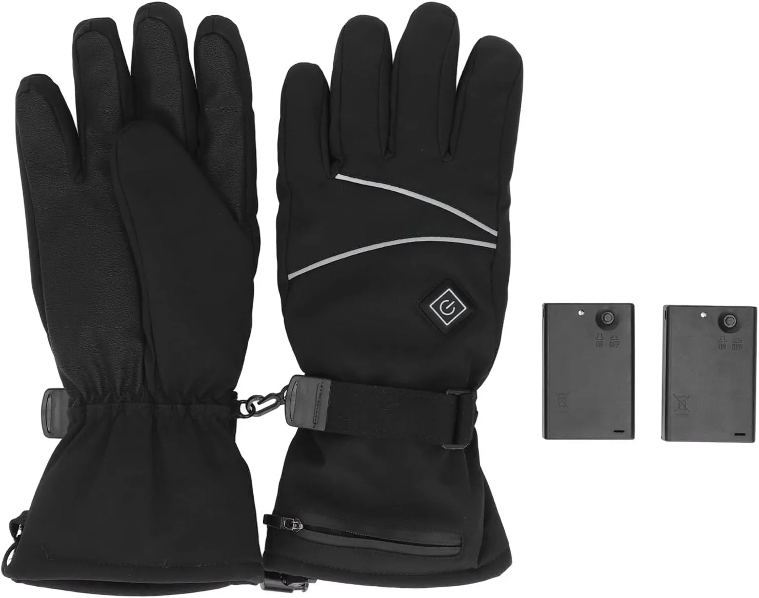 Electric Battery Heated Gloves for Men and Women, 3 Heating Levels, Heating, Palm Touch Screen, Ideal for Skiing Snowboarding Hiking Camping