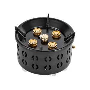 Electronic Ignition Camping Stove Portable Gas Propane Windproof Coal Stove for Outdoor Cooking Picnic Lightweight Compact