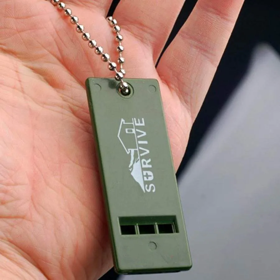 Emergency 3-Frequency Keychain Whistle