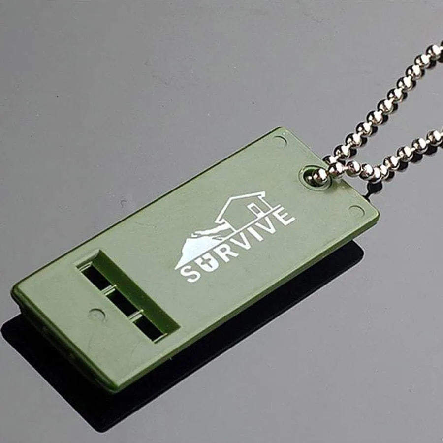 Emergency 3-Frequency Keychain Whistle