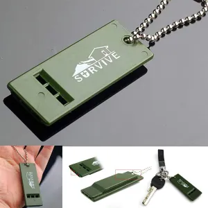 Emergency 3-Frequency Keychain Whistle
