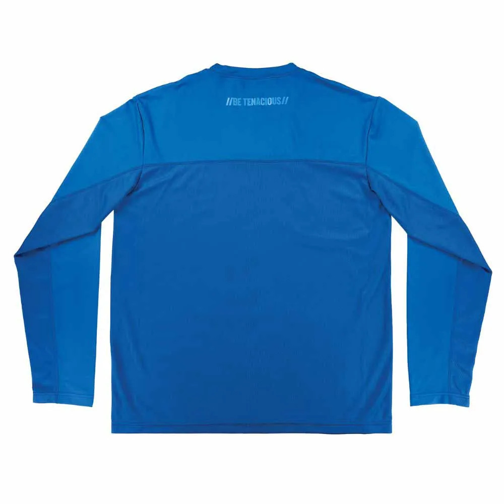 Ergodyne 12154 6689 L Blue Cooling Long Sleeve Sun Shirt with UV Protection