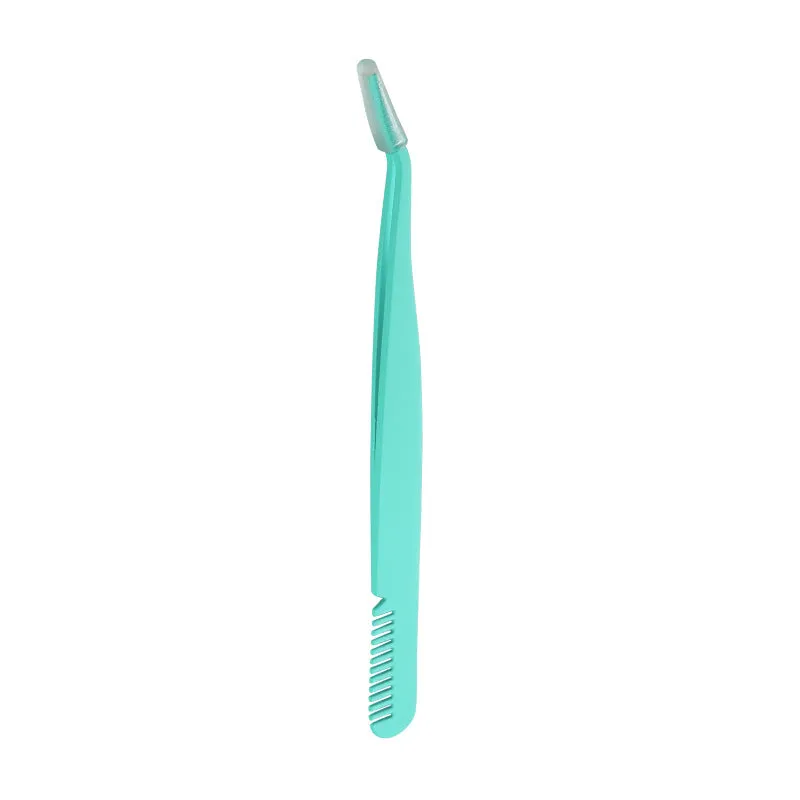 Eyelash stainless steel eyelash curler eyelash curler eyebrow curler tweezers fine mouth with comb eyebrow curler