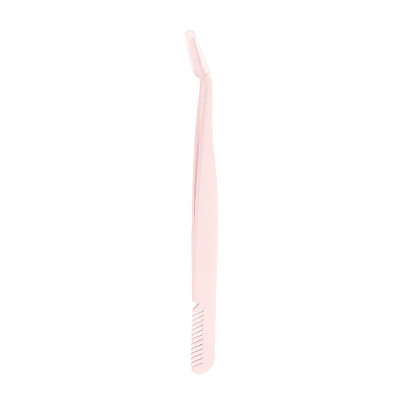 Eyelash stainless steel eyelash curler eyelash curler eyebrow curler tweezers fine mouth with comb eyebrow curler