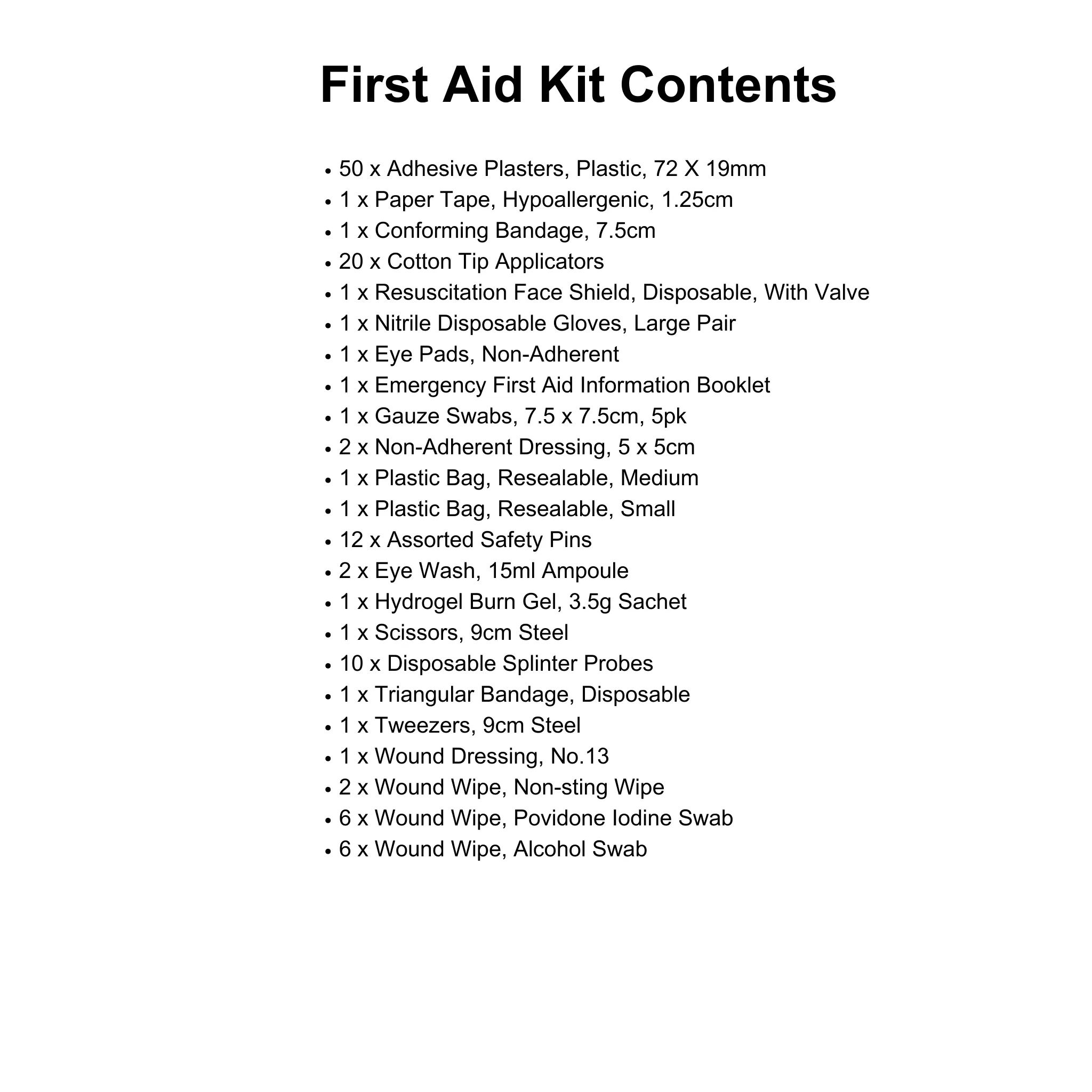 FastAid Family First Aid Kit