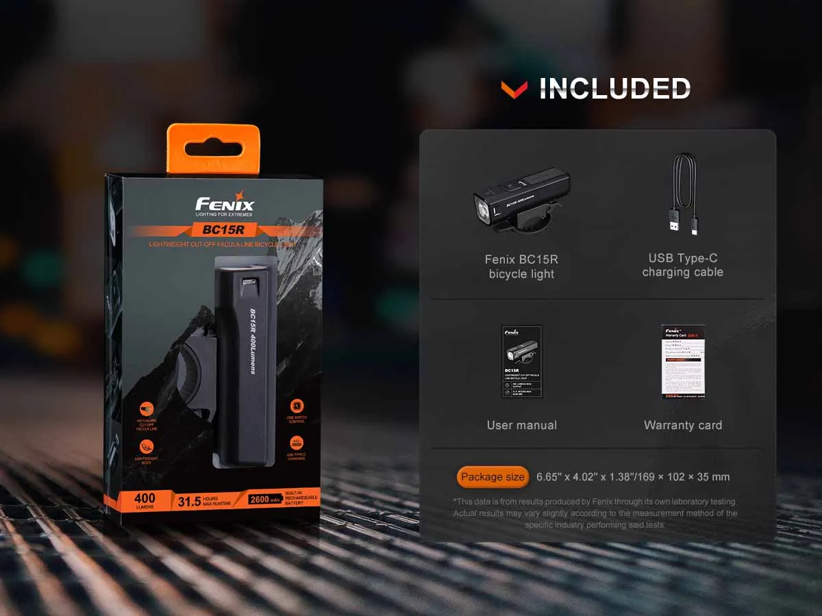 Fenix BC15R Rechargeable Bike Light