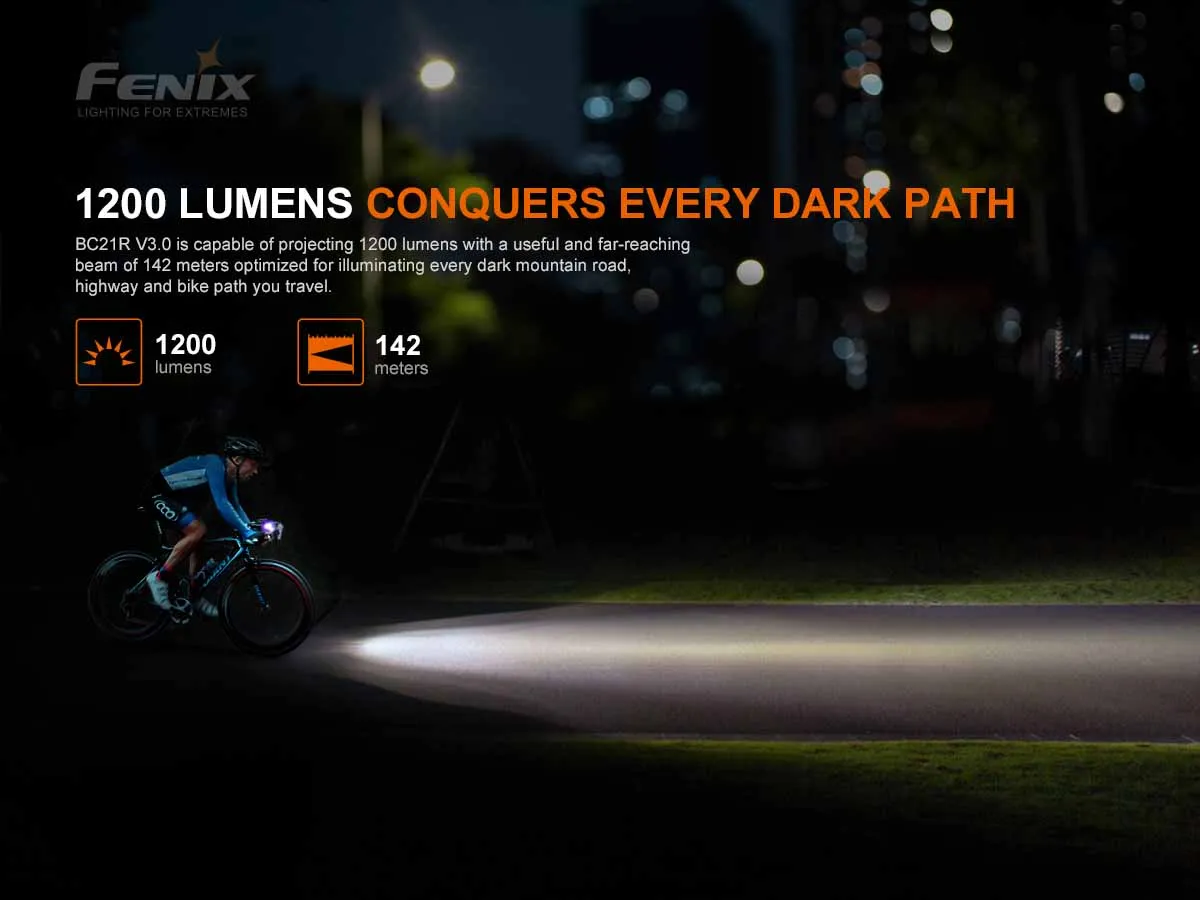 Fenix BC21R V3.0 Rechargeable Bike Light