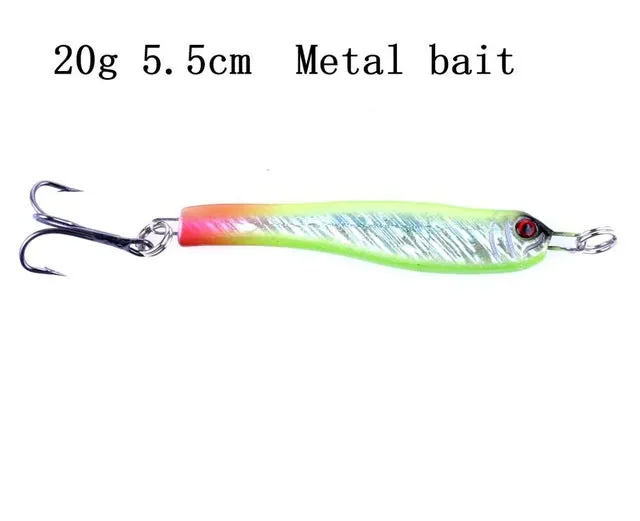 Fishing Lure Colorful Metal Wobbler's - 14g 21g 30g Iron Plate lures'