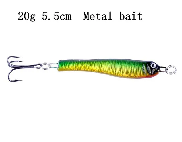 Fishing Lure Colorful Metal Wobbler's - 14g 21g 30g Iron Plate lures'