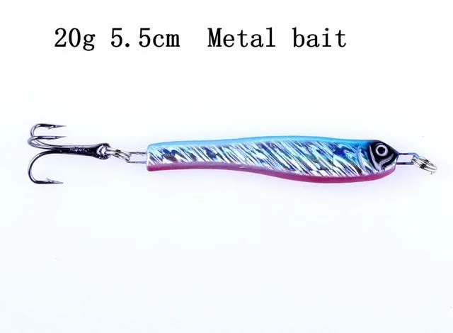 Fishing Lure Colorful Metal Wobbler's - 14g 21g 30g Iron Plate lures'