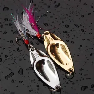 Fishing Lure Metalic Shine Wobbler with Treble hook - 4 weight options. Ideal Fishing Spinner Hardbait