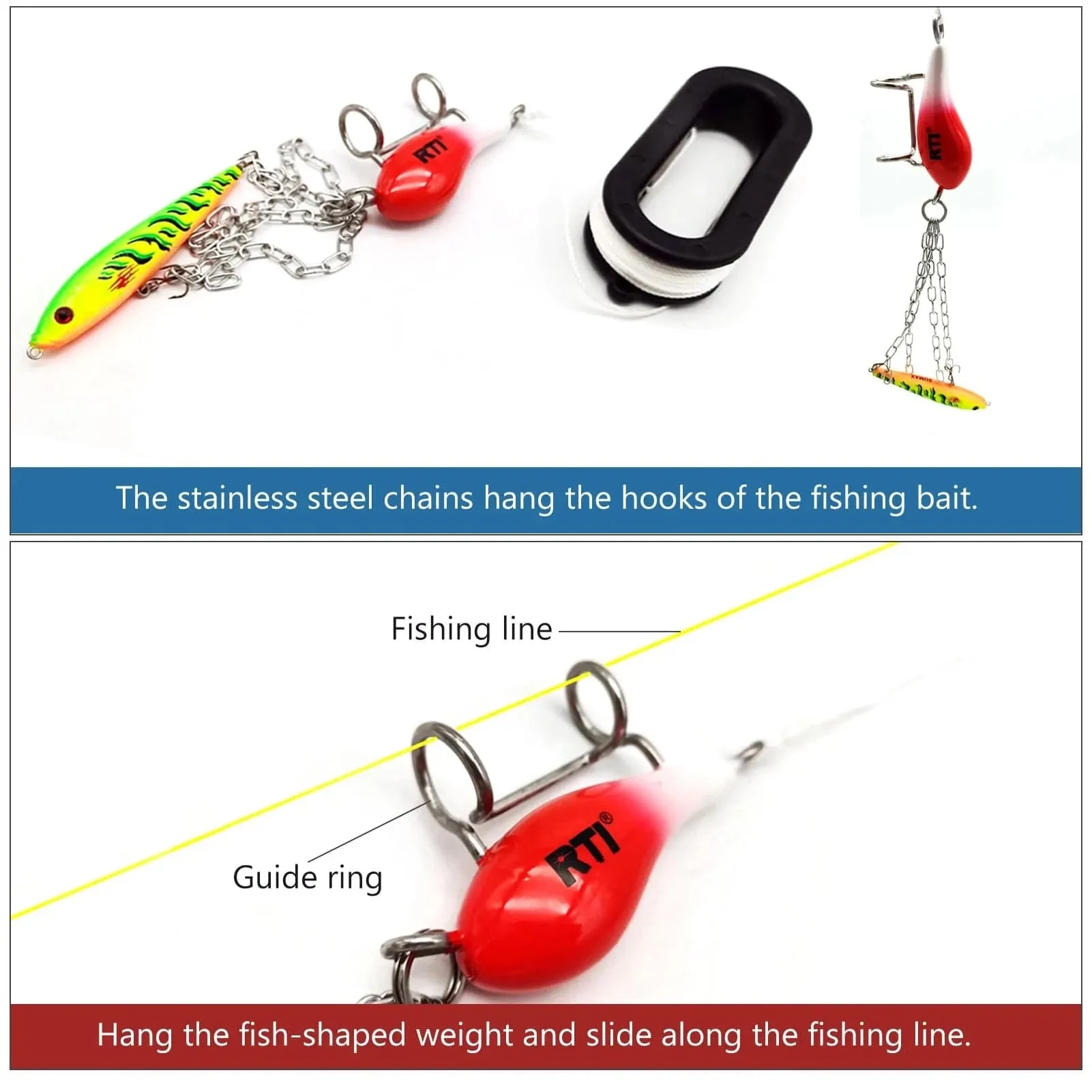 Fishing Lure Retriever Bait Saver Retriever Kit Fishing Tackle for Crankbait Spinner Spoon Lures Fishing Tools