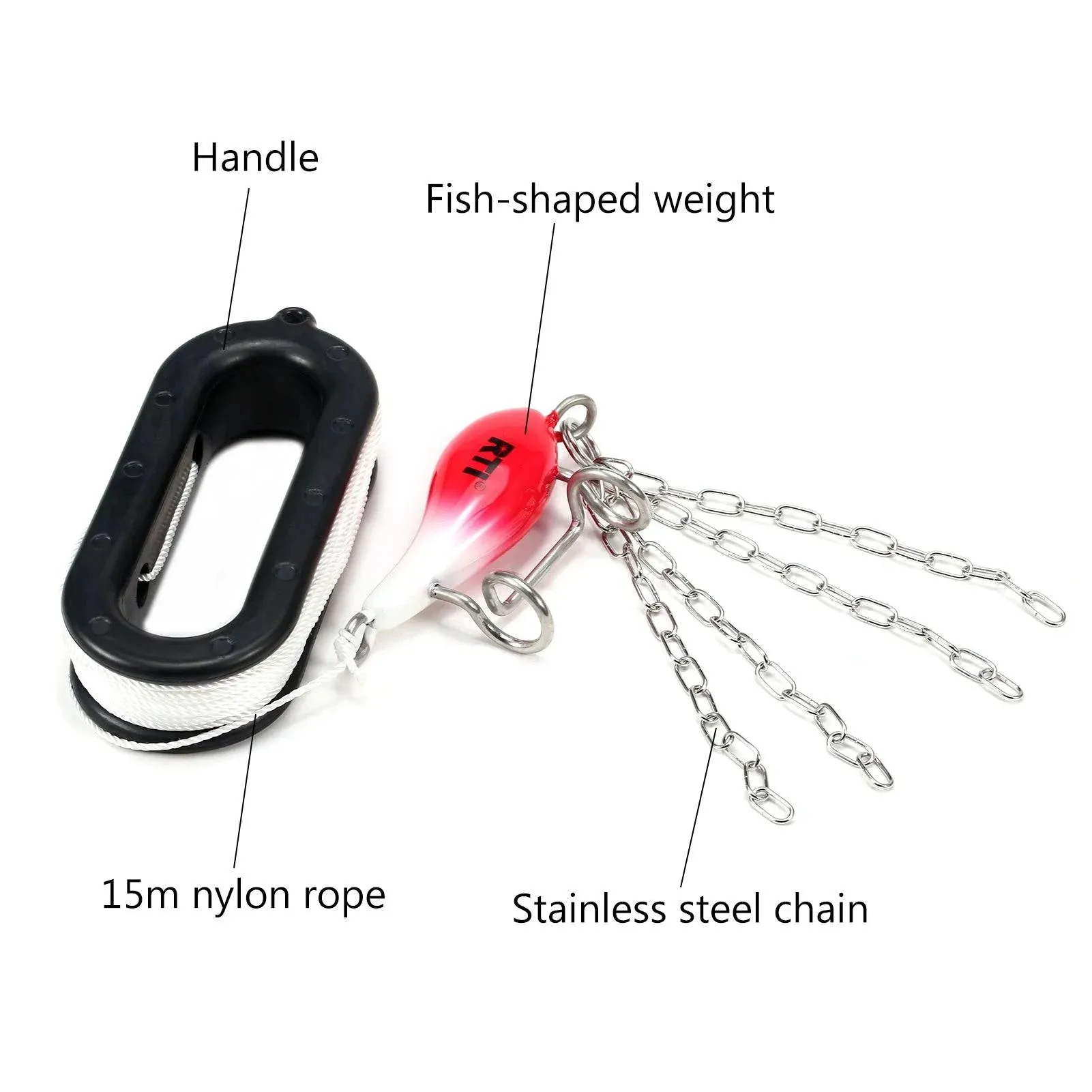 Fishing Lure Retriever Bait Saver Retriever Kit Fishing Tackle for Crankbait Spinner Spoon Lures Fishing Tools