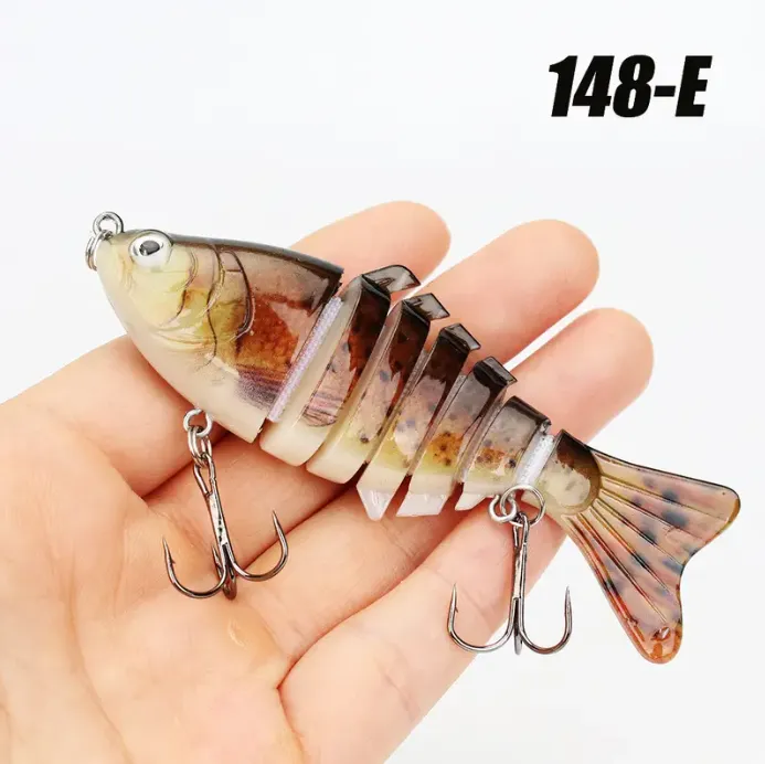 Fishing Lures Multi Section Bait, Swimbait Crank Slow Sinking Bionic Artificial Bait For Freshwater Saltwater Trout Bass, Fishing Accessories