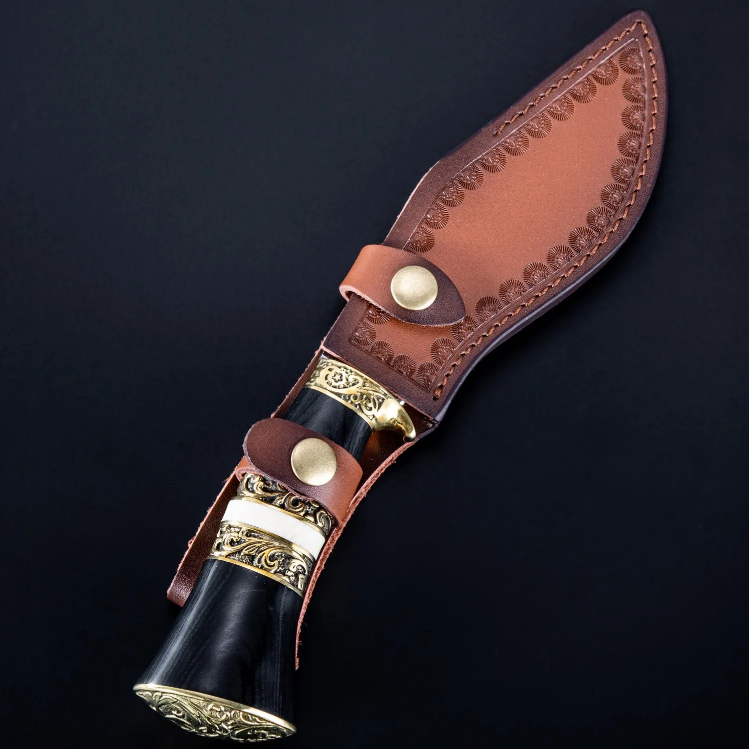 Fixed Blade Hunting Knife with Sheath Kukri Knife PSL2026