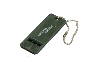 Flat Pocket Survival Whistle