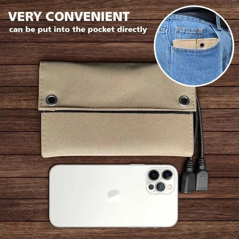 Flexible Solar panel 5V 2USB Portable Waterproof plate For cell phone power bank 10W Battery Charger outdoor tourism Fishing