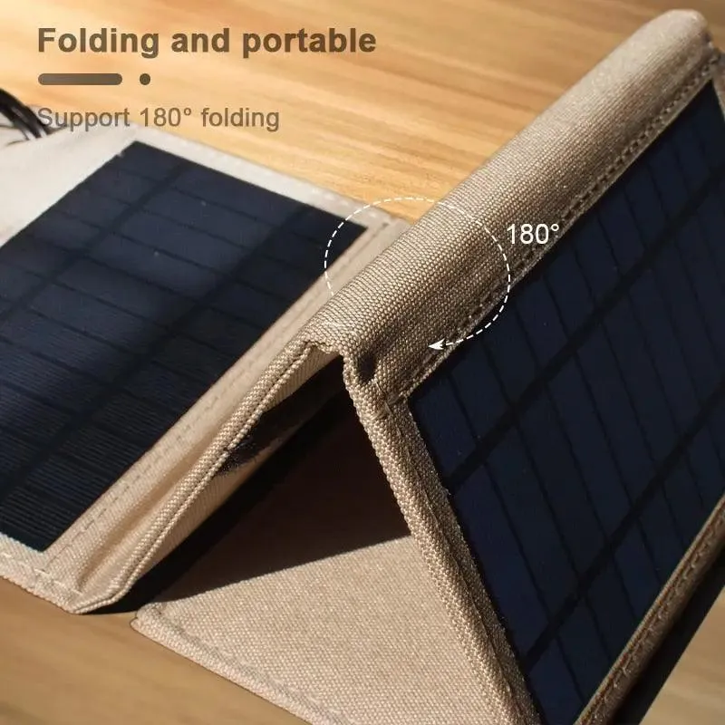 Flexible Solar panel 5V 2USB Portable Waterproof plate For cell phone power bank 10W Battery Charger outdoor tourism Fishing