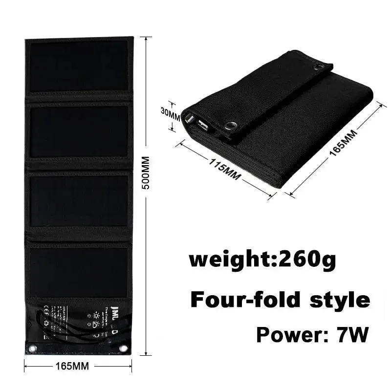 Flexible Solar panel 5V 2USB Portable Waterproof plate For cell phone power bank 10W Battery Charger outdoor tourism Fishing