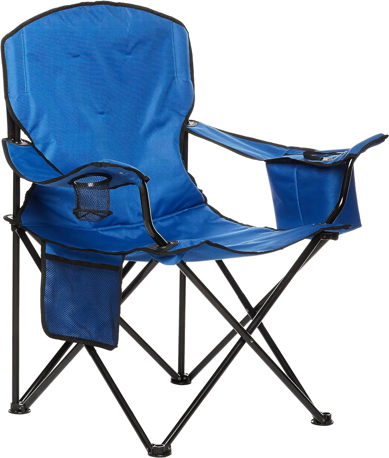 Foldable Camping Chair with Cooler Pocket  Cup Holder