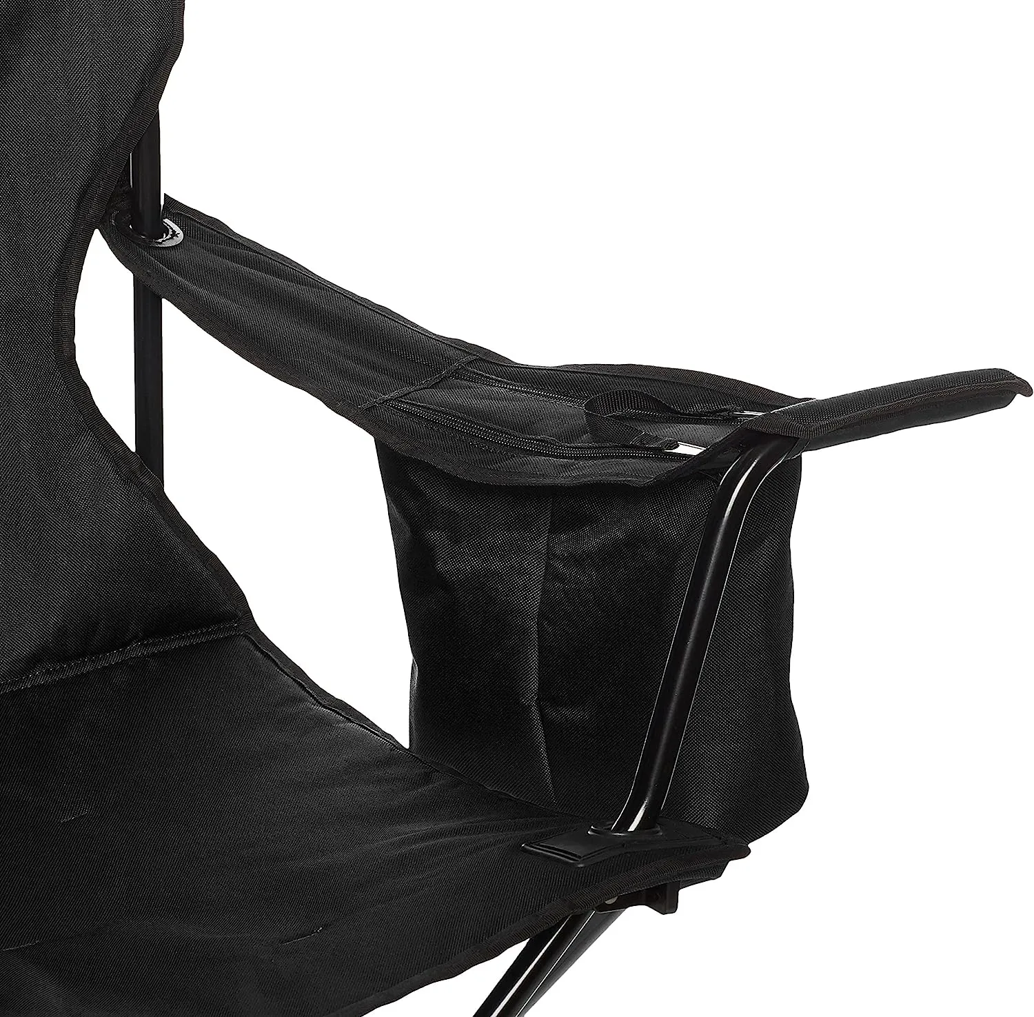 Foldable Camping Chair with Cooler Pocket  Cup Holder