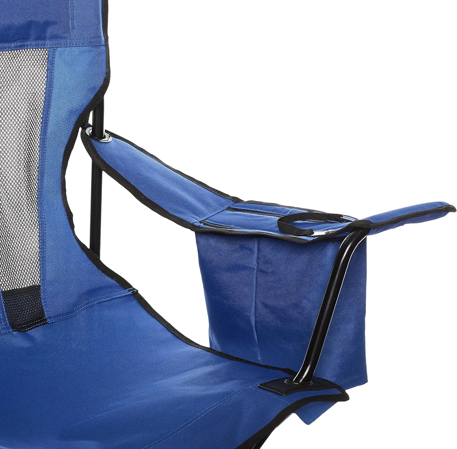 Foldable Camping Chair with Cooler Pocket  Cup Holder