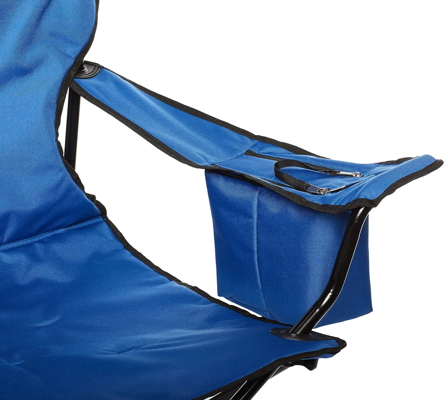 Foldable Camping Chair with Cooler Pocket  Cup Holder