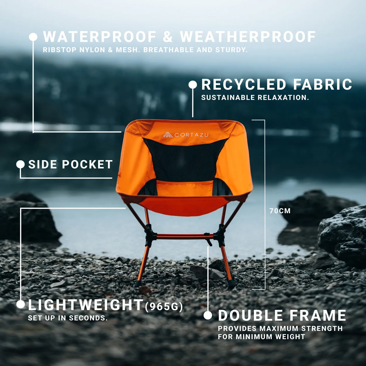 Foldable Outdoor Chair 2.0 | Dark green