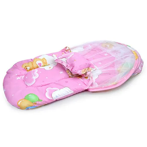 Foldable Portable Infant Baby Travel Mosquito Net Crib Bed Tent with Pillow