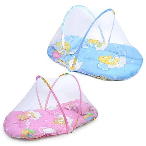 Foldable Portable Infant Baby Travel Mosquito Net Crib Bed Tent with Pillow