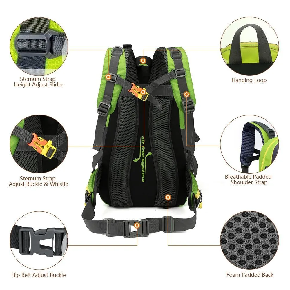 Foldable Waterproof Backpack With Rain Cover