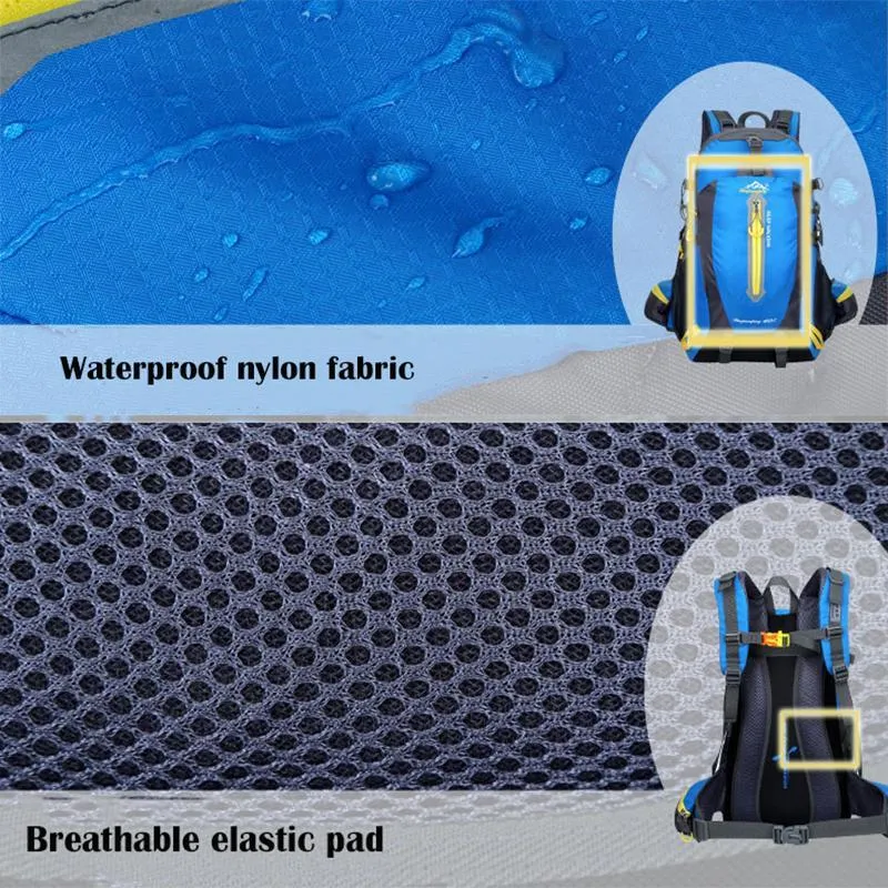 Foldable Waterproof Backpack With Rain Cover