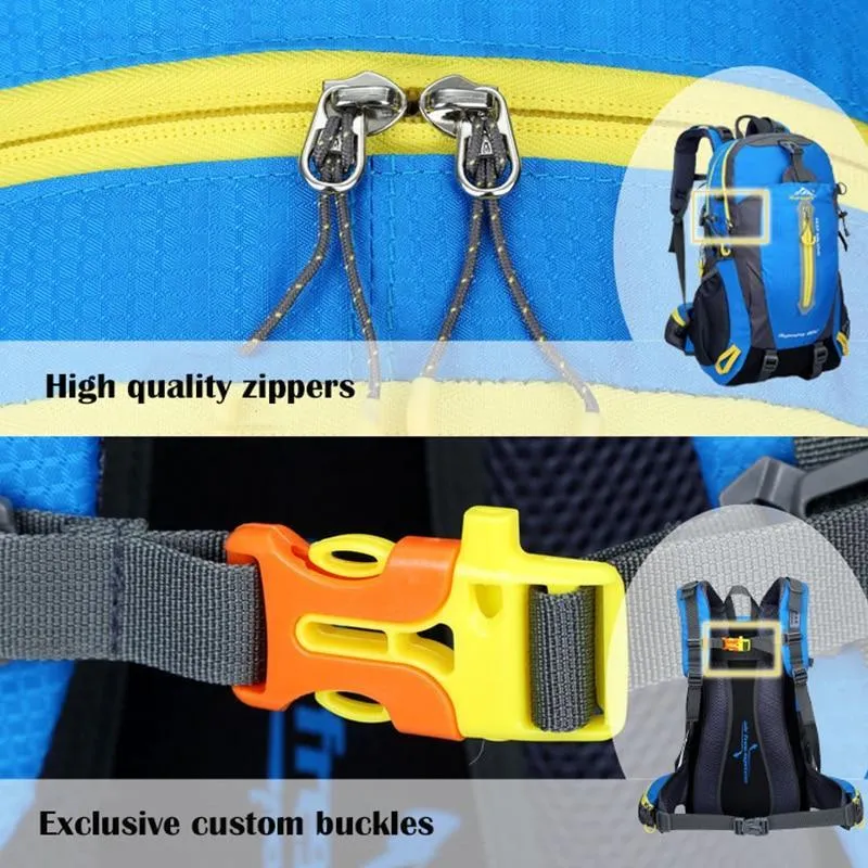 Foldable Waterproof Backpack With Rain Cover