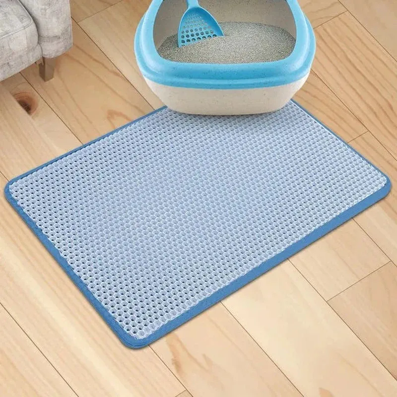 Foldable Waterproof Double-Layer Cat Litter Trapping Mat