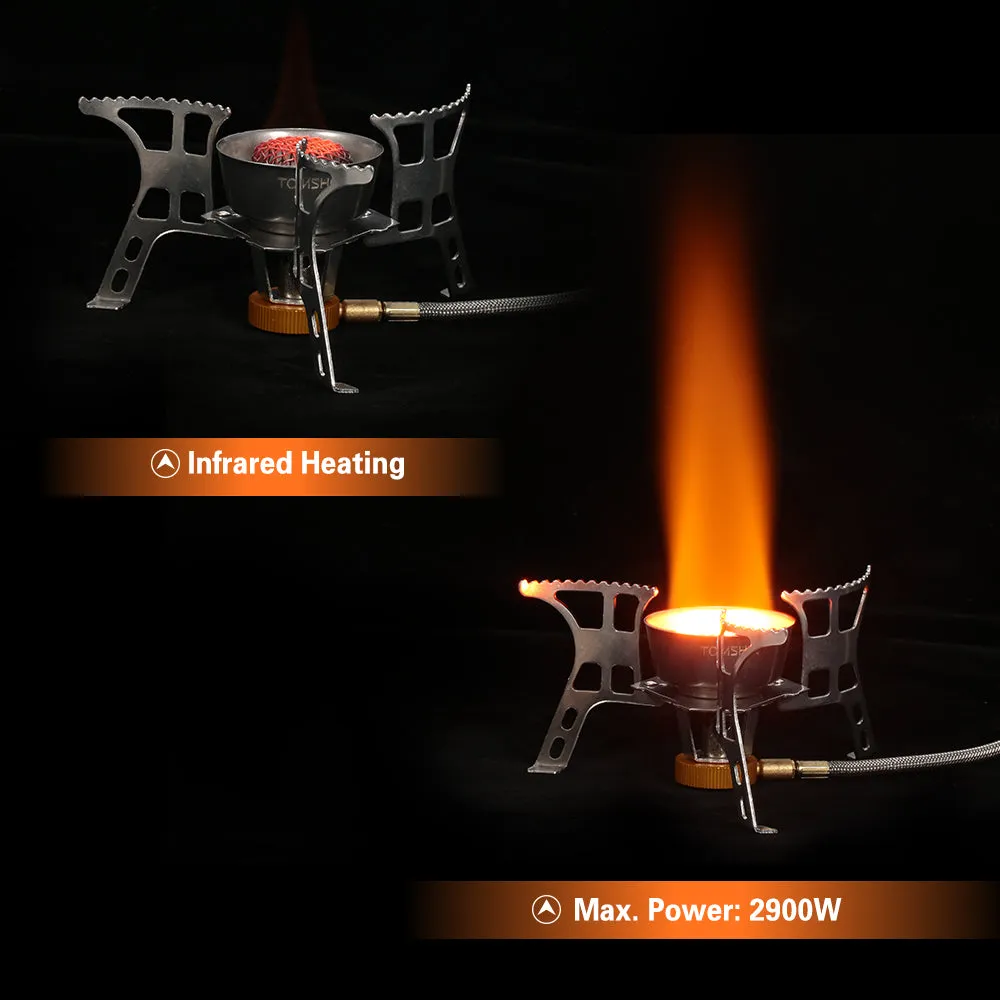 Foldable Windproof Camping Stove for Gas Canister