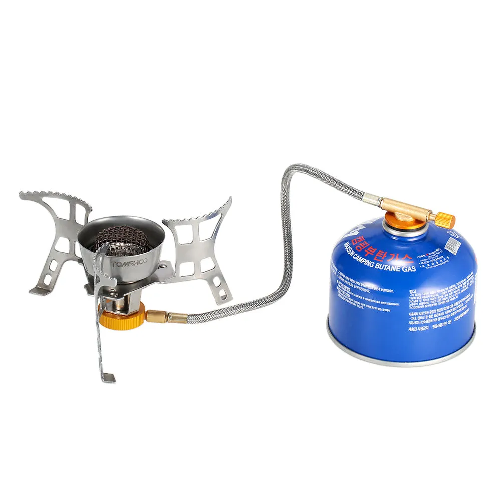 Foldable Windproof Camping Stove for Gas Canister