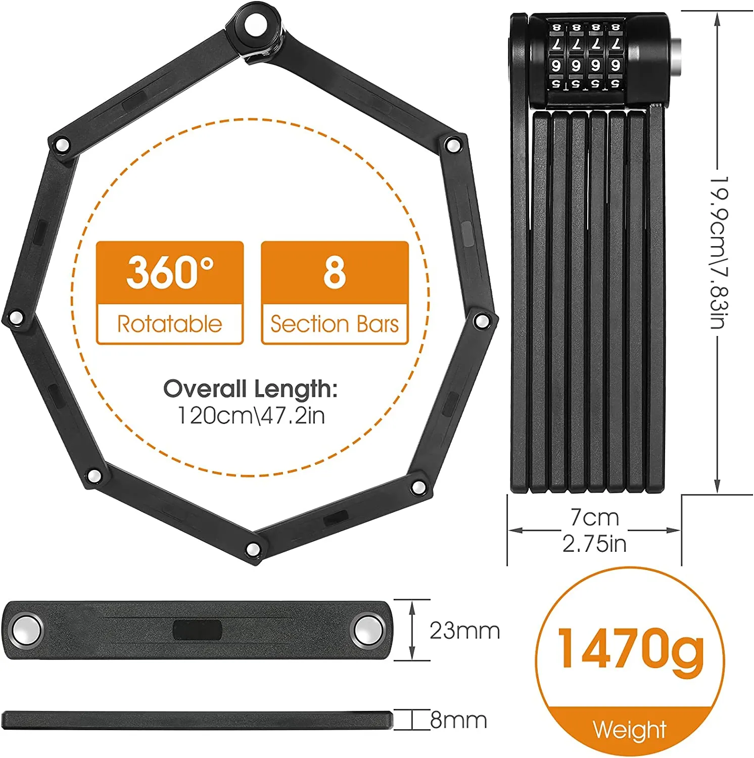 Folding Lock by Happy EBikes