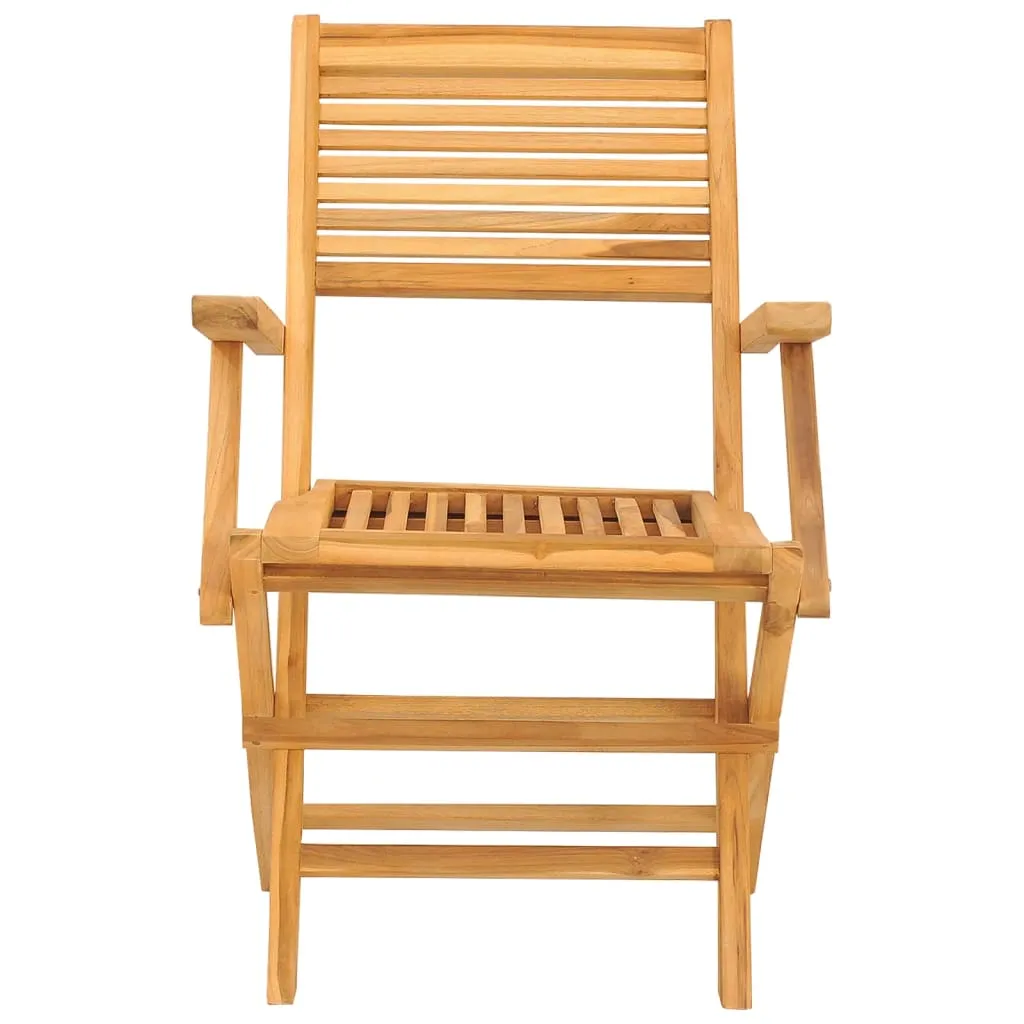 Folding Patio Chairs 2 pcs 21.7"x24.4"x35.4" Solid Wood Teak