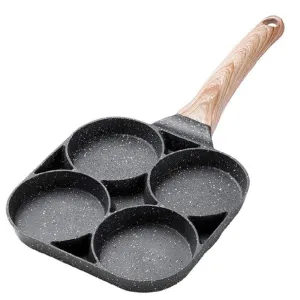 Four-Hole Non-Stick Thick Breakfast Cooking Pan - Id-63