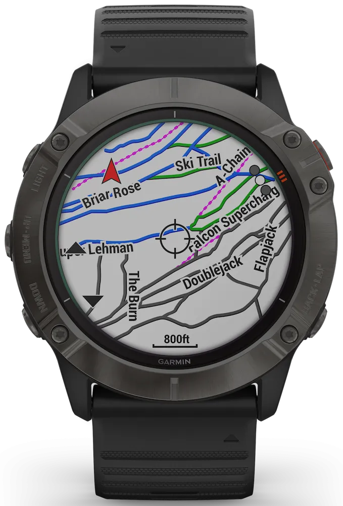 Garmin Fenix 6X Pro Solar Carbon Grey DLC D