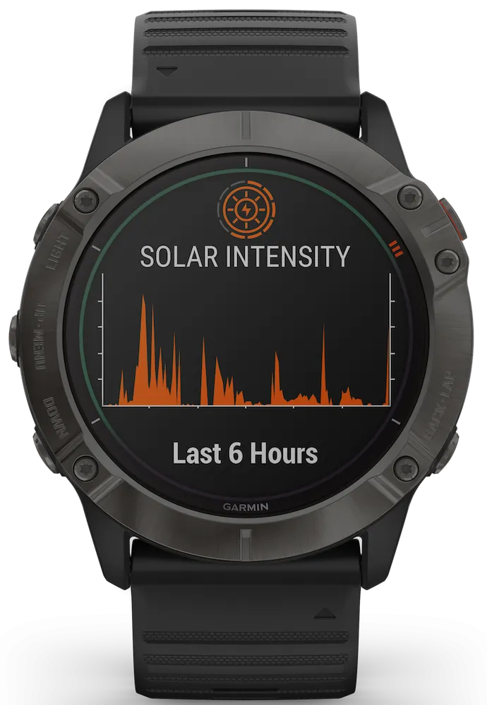 Garmin Fenix 6X Pro Solar Carbon Grey DLC D