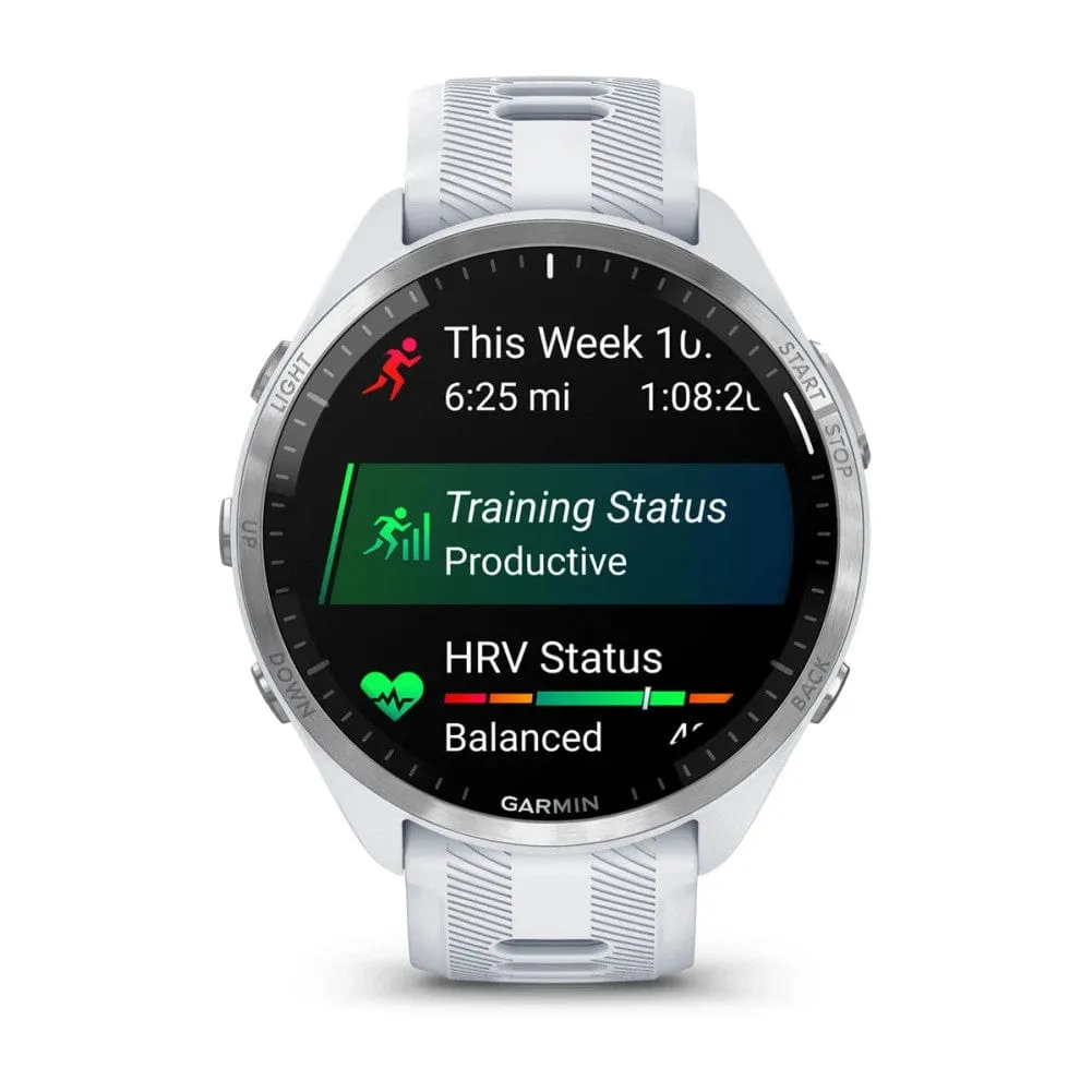 Garmin Forerunner 965 Titanium Bezel w/Whitestone/Powder Grey